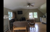 Living room and dining area