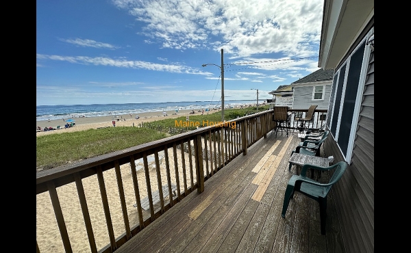 Deck with Beach view